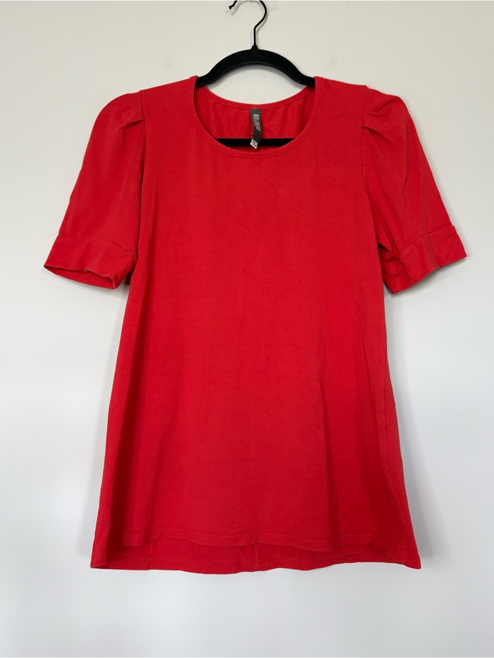 Kollontai Orange Short Sleeve Shirt Round Neckline Size M Everyday Basic